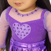 February Amethyst Bliss Outfit for 18-inch Dolls J1