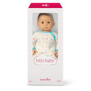 Bitty Baby® Doll #4 with black hair in Pastel Blue S8