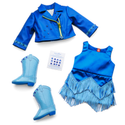 September Sapphire Sparkle Outfit for 18-inch Dolls S7