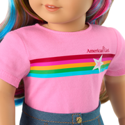Truly Me™ 18-inch Doll #101 with wavy caramel hair D1