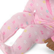 Bitty Baby® Doll #1 with black hair in Pastel Pink L8
