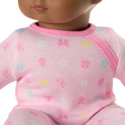 Bitty Baby® Doll #1 with black hair in Pastel Pink L8