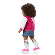 Truly Me™ 18-inch Doll #112 with curly dark-brown hair A1