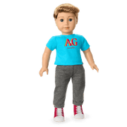 Truly Me™ 18-inch Doll #104 with straight caramel hair Q4