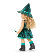Witchy Webs Costume for 18-inch Dolls Y1