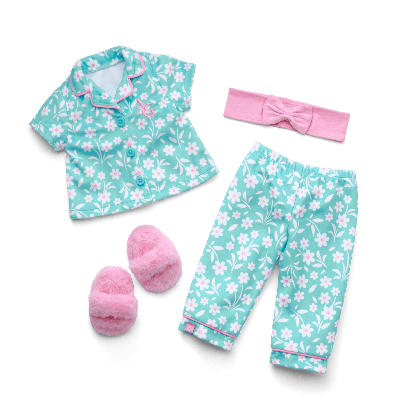 Flower Fun PJs for 18-inch Dolls O0