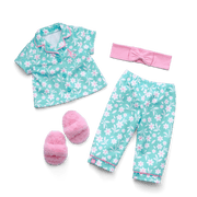 Flower Fun PJs for 18-inch Dolls O0