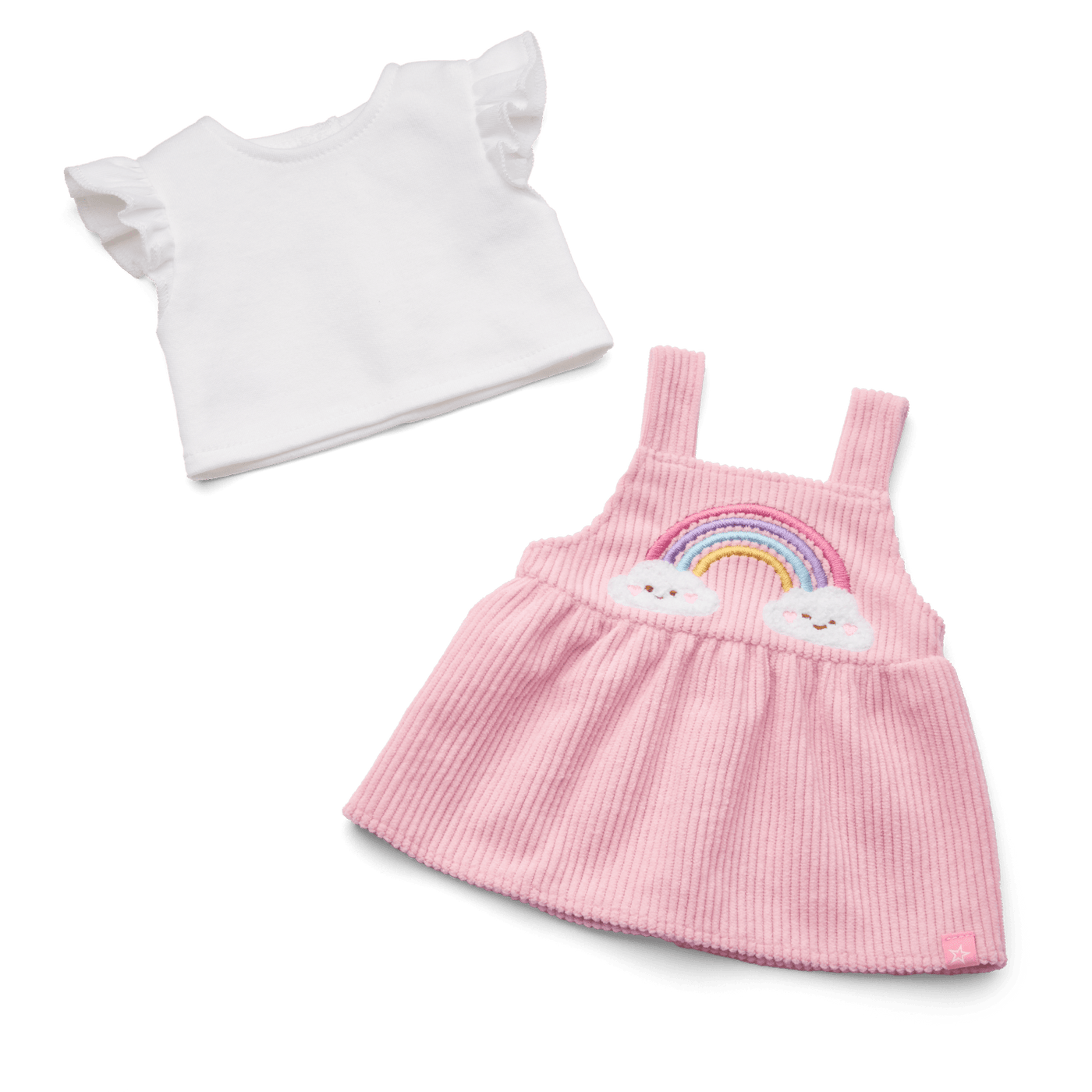 Rainbow Corduroy Outfit for Bitty Baby® Dolls D4