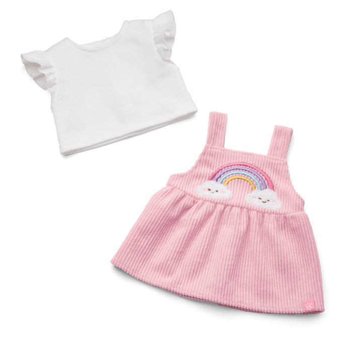 Rainbow Corduroy Outfit for Bitty Baby® Dolls D4