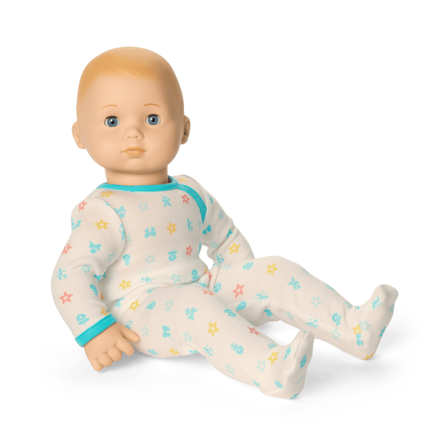 Bitty Baby® Doll #3 with blonde hair in Pastel Blue S7