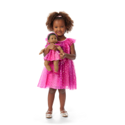 Pink Party-Ready Dress for Little Girls (Bitty Baby®) C9