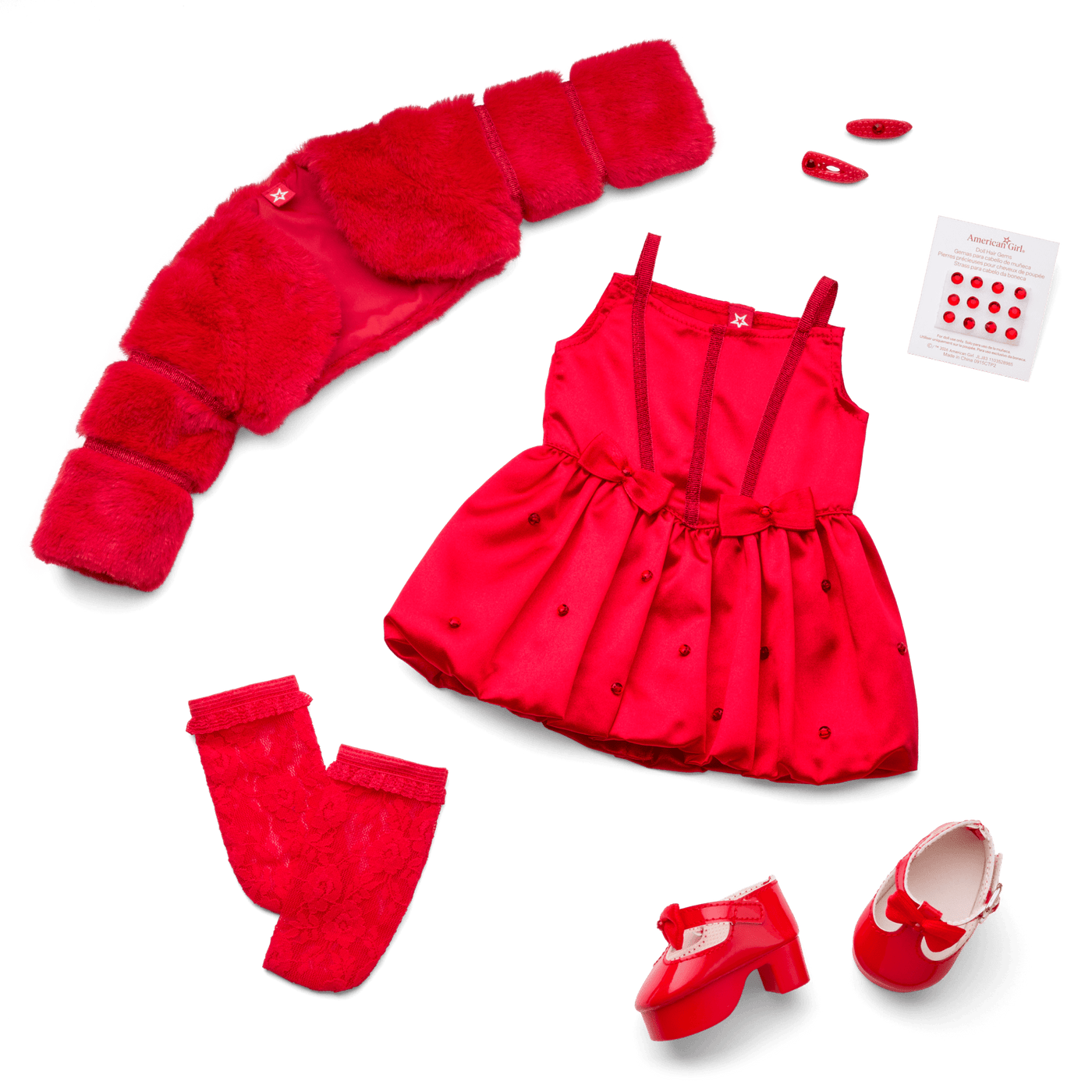 July Ruby Beauty Outfit for 18-inch Dolls O1