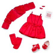 July Ruby Beauty Outfit for 18-inch Dolls O1