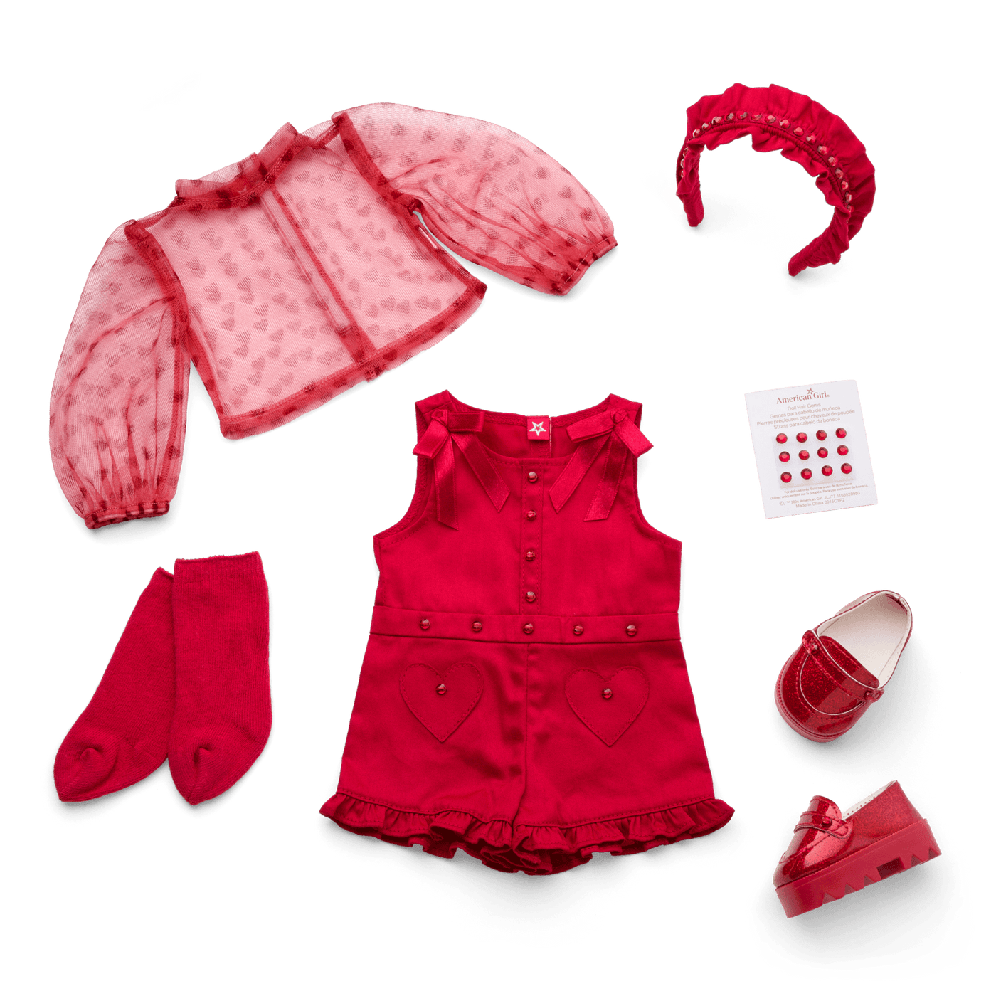 January Garnet Glam Outfit for 18-inch Dolls G9