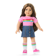 Truly Me™ 18-inch Doll #126 with wavy brown hair M1