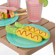 Raquel's™ Beach Chairs & Barbecue Set for 18-inch Dolls (Girl of the Year™ 2026) K7