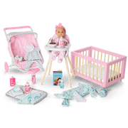 Little Bitty Baby™ Layette & High Chair Set for 7.75-inch Dolls G5
