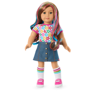 Truly Me™ 18-inch Doll #101 with wavy caramel hair D1