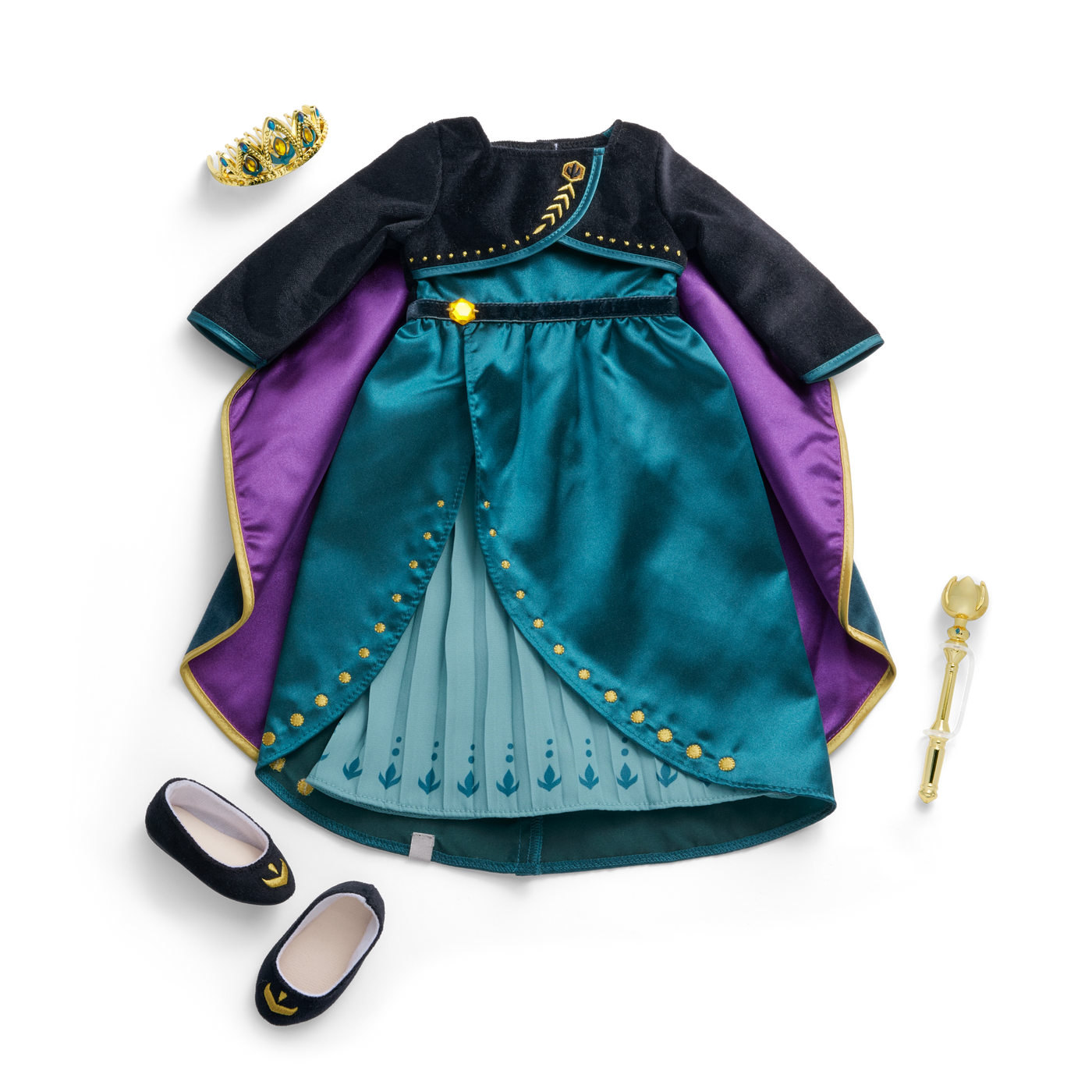 Disney Frozen Queen Anna Outfit & Accessories for 18-inch Dolls by American Girl® J0