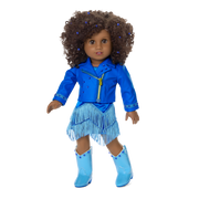 September Sapphire Sparkle Outfit for 18-inch Dolls S7