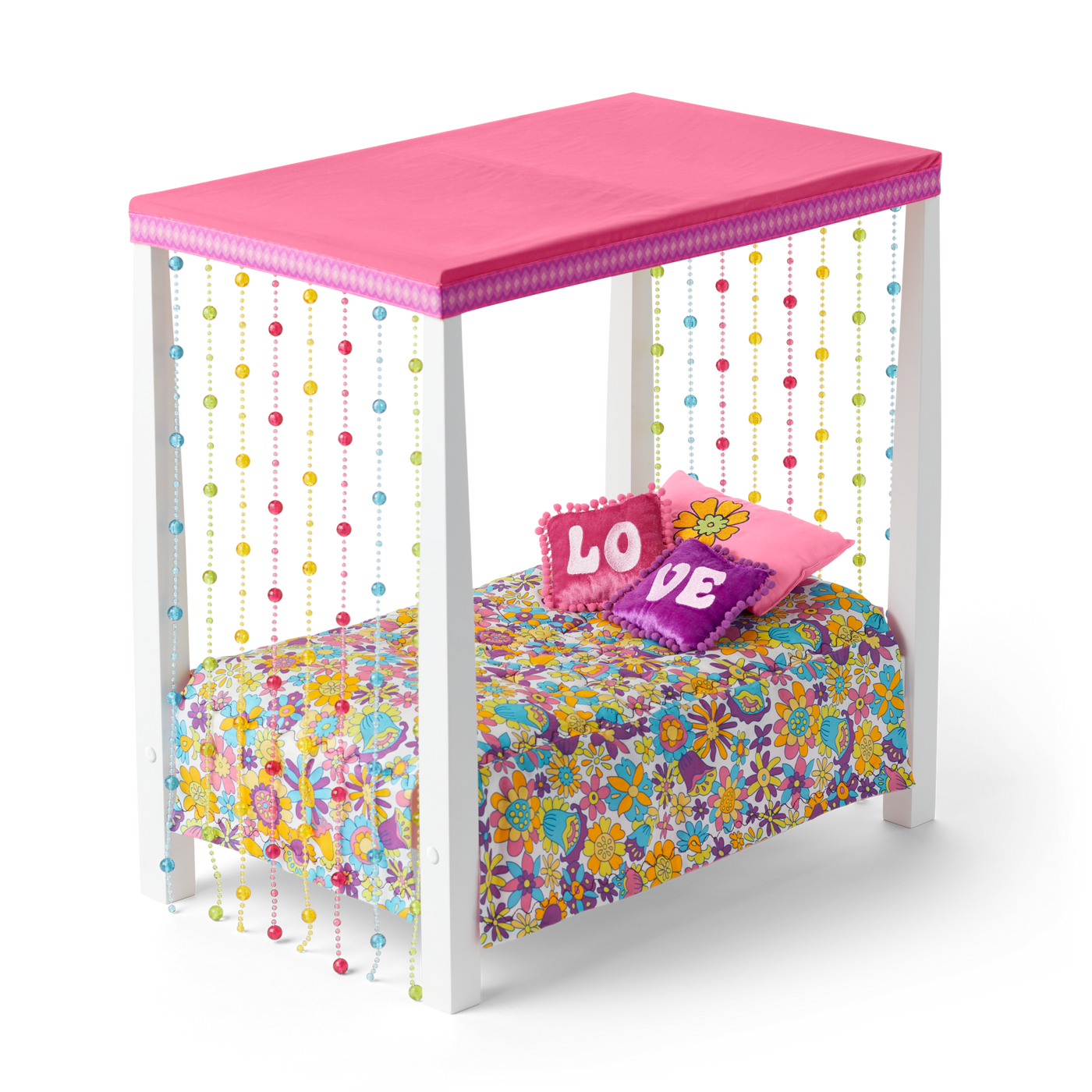 Julie’s™ Groovy Bed & Bedding for 18-inch Dolls (Historical Characters) M2
