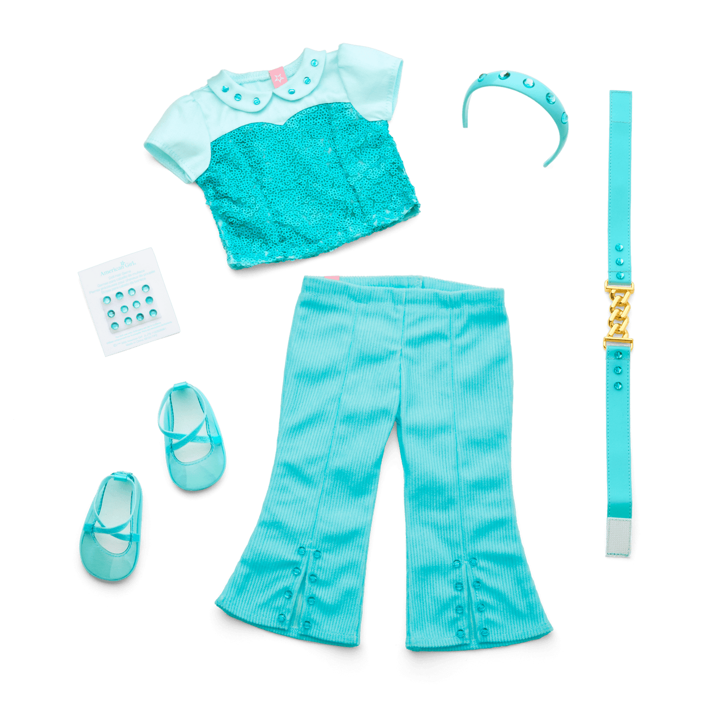 March Aquamarine Dream Outfit for 18-inch Dolls O9