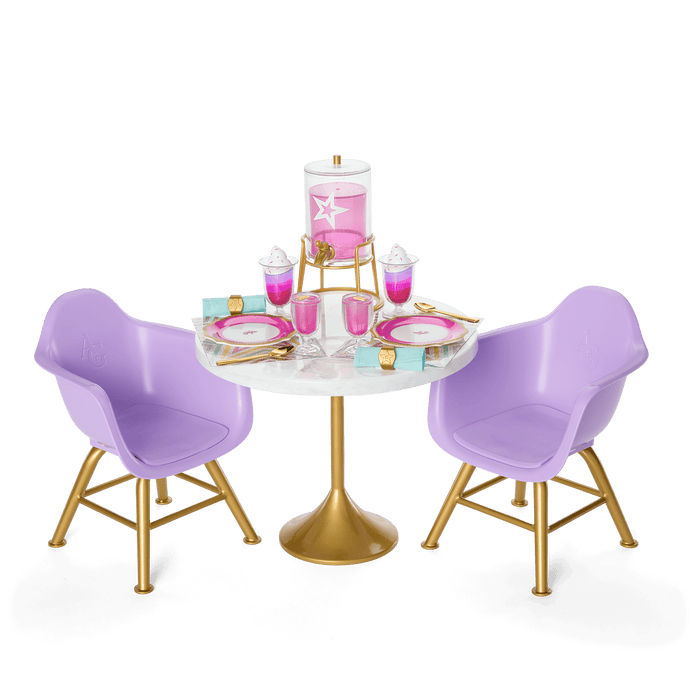 Kitchen Table for Two Set for 18-inch Dolls J0