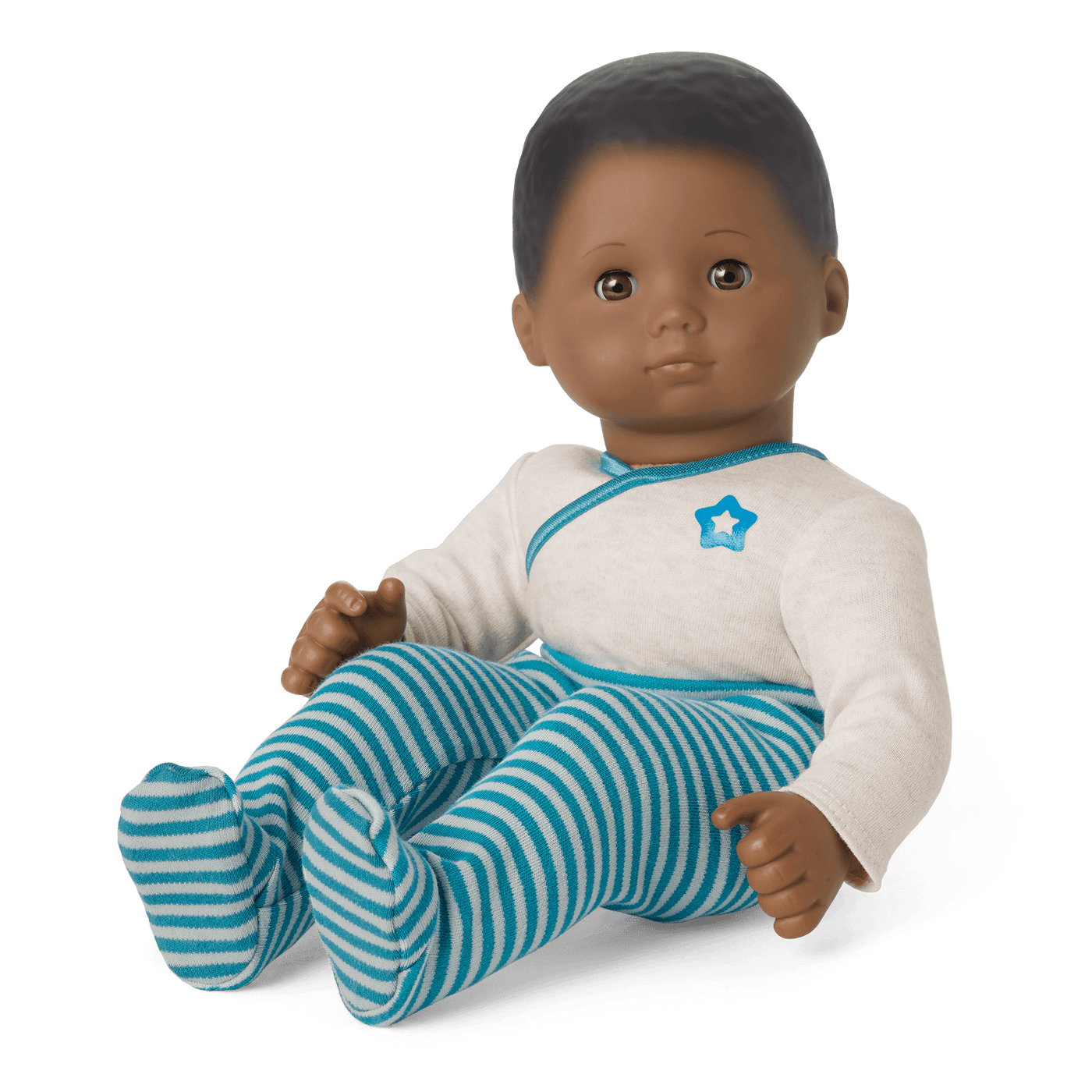 Bitty Baby® Doll #1 with black hair in Soft Blue W5