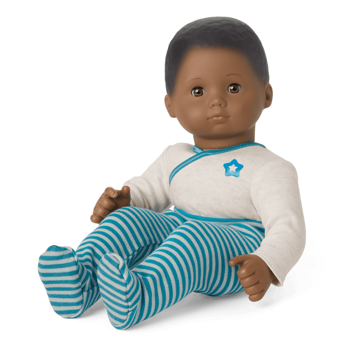 Bitty Baby® Doll #1 with black hair in Soft Blue W5