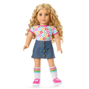 Truly Me™ 18-inch Doll #115 with curly blonde hair A1