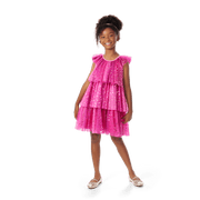 Pink Party-Ready Dress for Girls U0