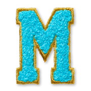 AG™ Letter M Stick-On Patch U6