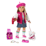 Truly Me™ 18-inch Doll #100 with straight layered blonde hair K1