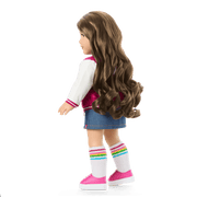 Truly Me™ 18-inch Doll #126 with wavy brown hair M1