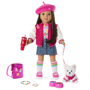 Truly Me™ 18-inch Doll #124 with straight black-brown hair N0