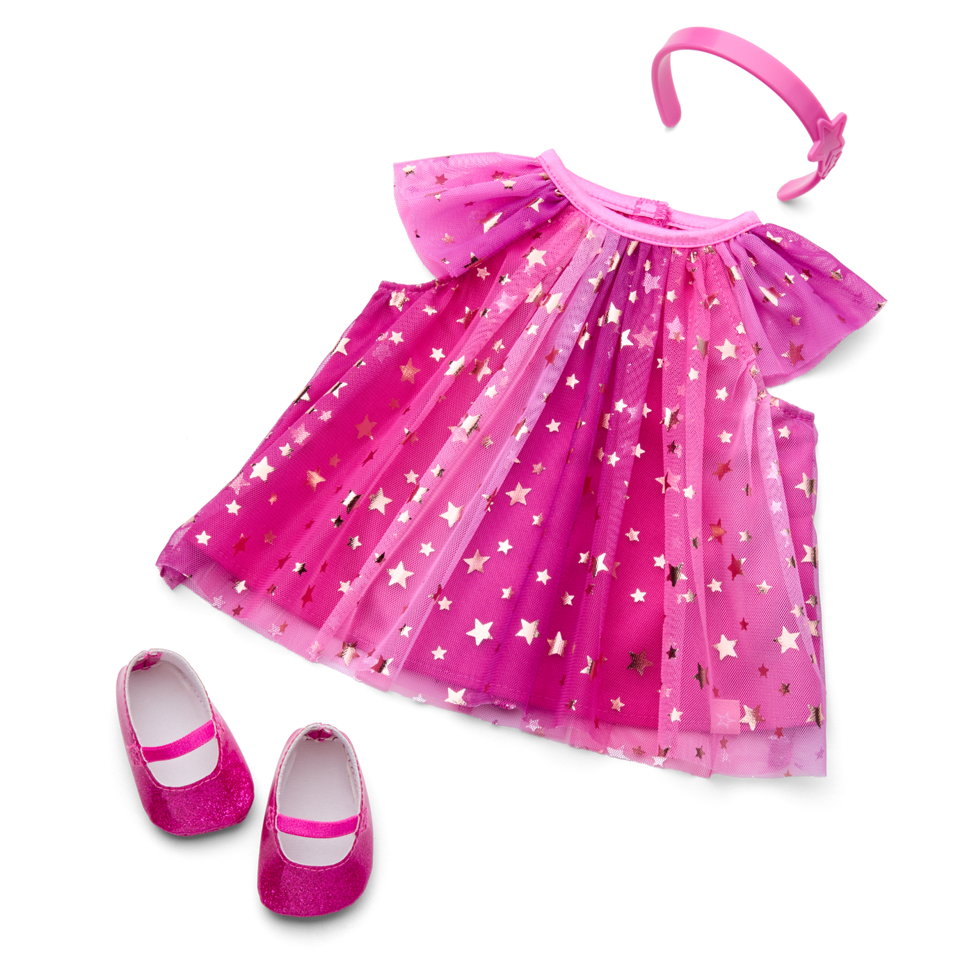 Pink Party-Ready Dress for Bitty Baby® Dolls K5