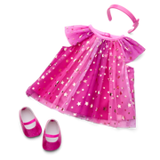 Pink Party-Ready Dress for Bitty Baby® Dolls K5