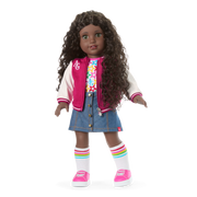 Truly Me™ 18-inch Doll #127 with curly dark-brown hair U1