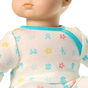 Bitty Baby® Doll #3 with blonde hair in Pastel Blue S7