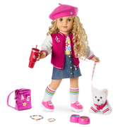 Truly Me™ 18-inch Doll #115 with curly blonde hair A1