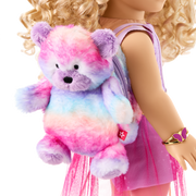 Colorful Teddy Bear Backpack & Accessory Set for 18-inch Dolls Y4