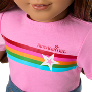 Truly Me™ 18-inch Doll #117 with wavy dark-brown hair R8