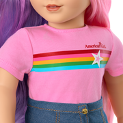 Truly Me™ 18-inch Doll #116 with wavy purple-and-pink hair P7