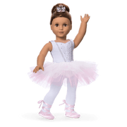 My First Ballet Recital Costume for 18-inch Dolls E6