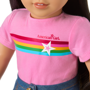 Truly Me™ 18-inch Doll #124 with straight black-brown hair N0