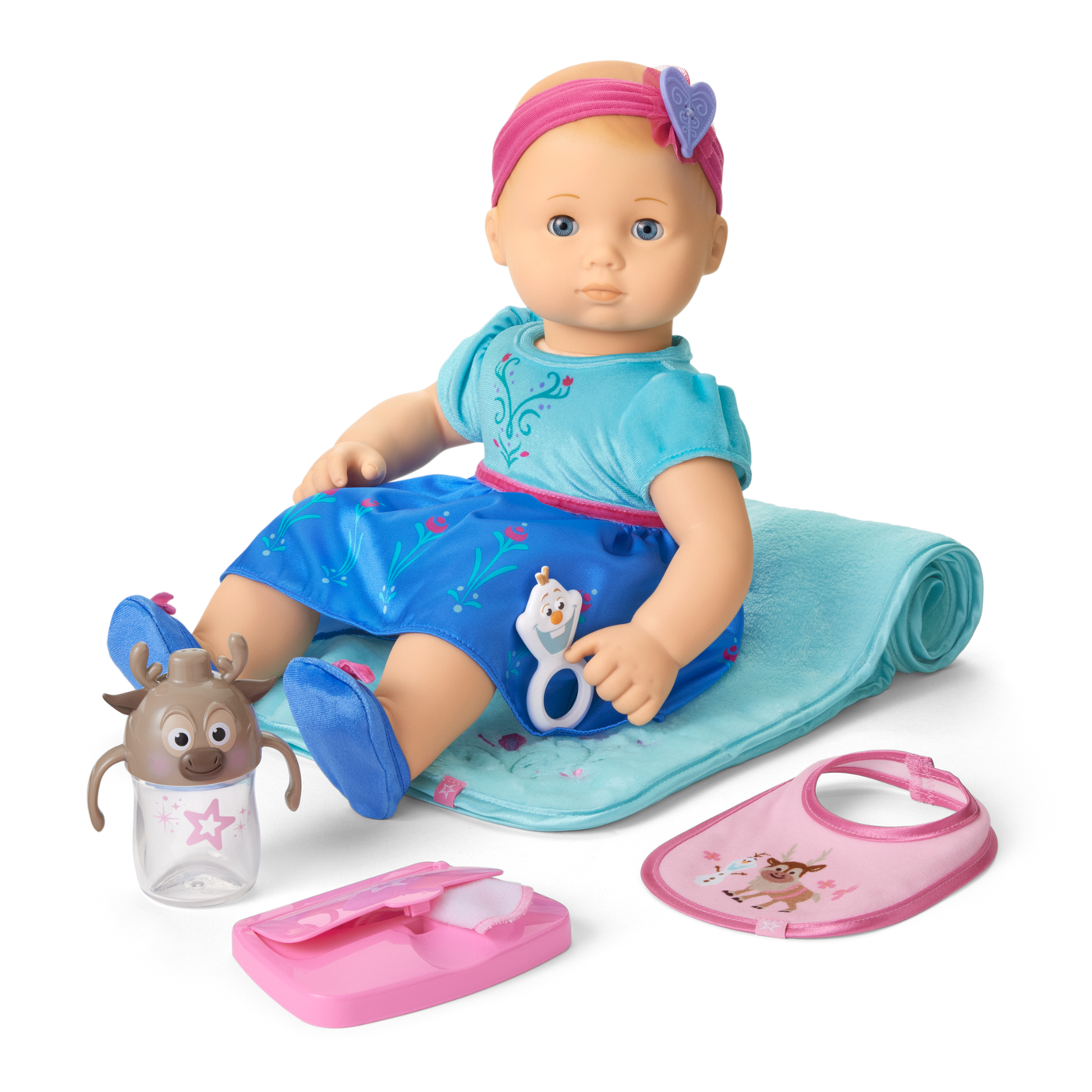 Disney Frozen Anna Cuddle & Care Set with Bitty Baby® Doll by American Girl® I6
