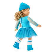 December Blue Brilliance Topaz Outfit for 18-inch Dolls O7