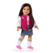 Truly Me™ 18-inch Doll #124 with straight black-brown hair N0