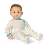 Bitty Baby® Doll #2 with brown hair in Pastel Blue C4
