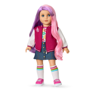 Truly Me™ 18-inch Doll #116 with wavy purple-and-pink hair P7